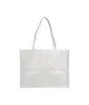 Shopper con soffietto in TNT cucito, manici lunghi Handle