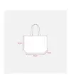 Shopper con soffietto in TNT cucito, manici lunghi Handle