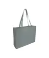 Shopper con soffietto in TNT cucito, manici lunghi Handle
