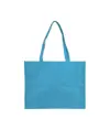 Shopper con soffietto in TNT cucito, manici lunghi Handle