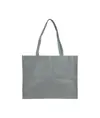 Shopper con soffietto in TNT cucito, manici lunghi Handle