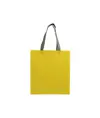 Shopper con soffietto in TNT laminato 100 g/m2 termosaldato, manici corti Handle