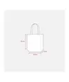 Shopper con soffietto in TNT laminato 100 g/m2 termosaldato, manici corti Handle