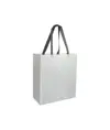 Shopper con soffietto in TNT laminato 100 g/m2 termosaldato, manici corti Handle