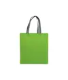 Shopper con soffietto in TNT laminato 100 g/m2 termosaldato, manici corti Handle