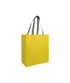 Shopper con soffietto in TNT laminato 100 g/m2 termosaldato, manici corti Handle