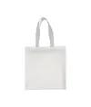 Shopper con soffietto in TNT laminato 100 g/m2 termosaldato, manici lunghi Handle
