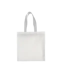 Shopper con soffietto in TNT laminato 100 g/m2 termosaldato, manici lunghi Handle