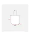 Shopper con soffietto in TNT laminato 100 g/m2 termosaldato, manici lunghi Handle