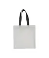 Shopper con soffietto in TNT laminato 100 g/m2 termosaldato, manici lunghi Handle