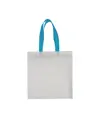 Shopper con soffietto in TNT laminato 100 g/m2 termosaldato, manici lunghi Handle