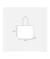 Shopper con soffietto in TNT laminato, manici lunghi a nastro colorati Handle