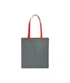 Shopper con soffietto in TNT stampato con effetto jeans Handle