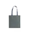 Shopper con soffietto in TNT stampato con effetto jeans Handle