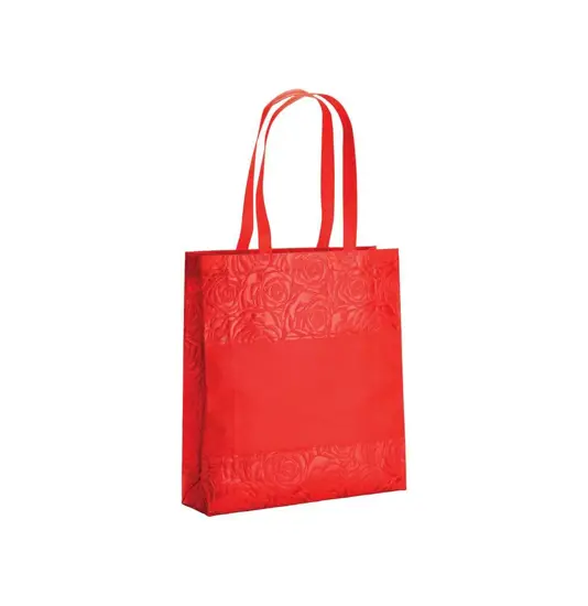Shopper con soffietto in TNT termosaldato, manici 65 cm Handle