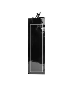 Shopper con soffietto porta bottiglia in carta laminata 157 g/m2 con rinforzo alla base Handle
