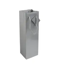 Shopper con soffietto porta bottiglia in carta laminata 157 g/m2 con rinforzo alla base Handle