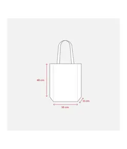 Shopper fouta in cotone 180 g/m2, manici lunghi Handle