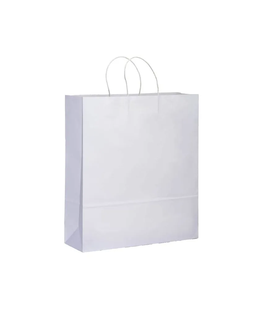 50 pezzi Shopper in carta 100 gr/m2 con soffietto Handle