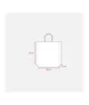 Shopper in carta 100 gr/m2 con soffietto Handle