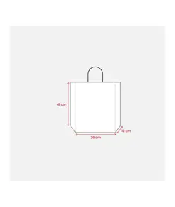 Shopper in carta 100 gr/m2 con soffietto Handle