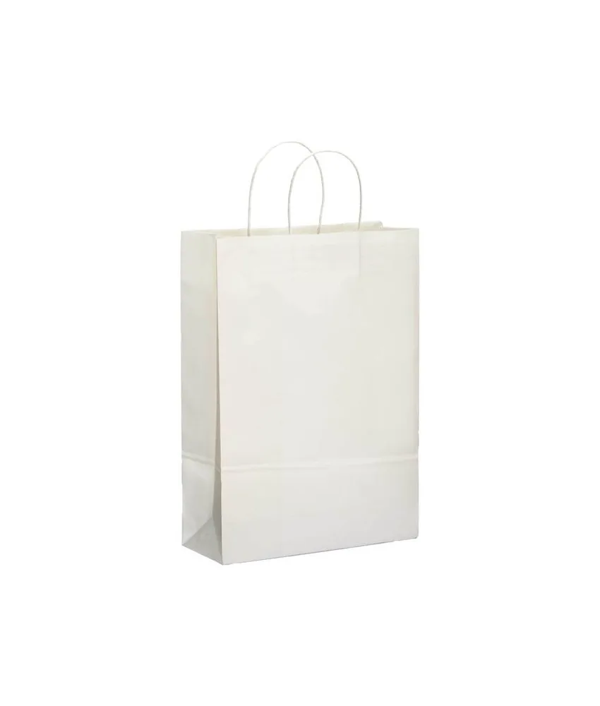 50 pezzi Shopper in carta 100 gr/m2 con soffietto Handle
