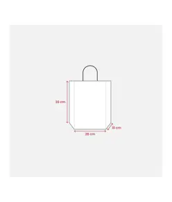 Shopper in carta 100 gr/m2 con soffietto Handle