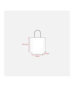 Shopper in carta riciclata 100 gr/m2 con soffietto Handle