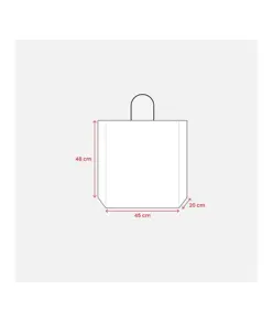 Shopper in carta riciclata 100 gr/m2 con soffietto Handle