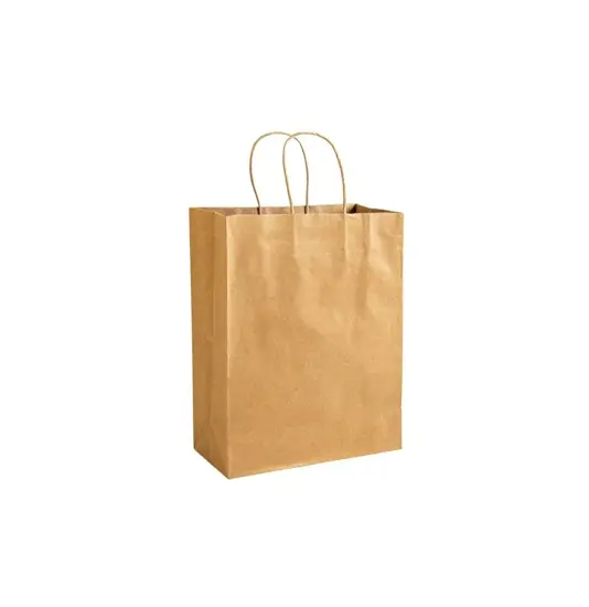 Shopper in carta riciclata 100 gr/m2 con soffietto Handle