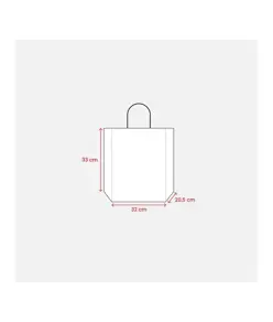 Shopper in carta riciclata 100 gr/m2 con soffietto Handle