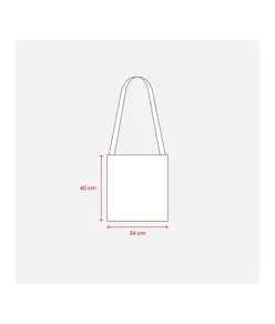 Shopper in cotone 130 g/m2 con tracolla Handle