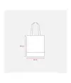 Shopper in cotone 135 g/m2,   base in sughero, manici lunghi Handle