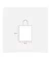 Shopper in cotone 135 g/m2, manici corti Handle