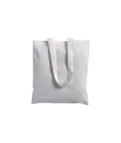 Shopper in cotone 180 g/m2, manici lunghi e soffietto Handle
