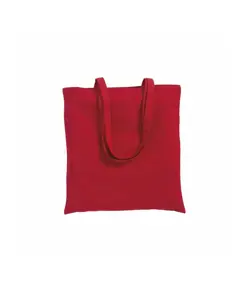 Shopper in cotone 180 g/m2, manici lunghi e soffietto Handle