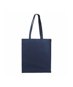 Shopper in cotone 180 g/m2, manici lunghi e soffietto Handle