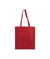 Shopper in cotone 180 g/m2, manici lunghi e soffietto Handle