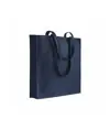 Shopper in cotone 180 g/m2, manici lunghi e soffietto Handle