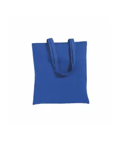 Shopper in cotone 180 g/m2, manici lunghi e soffietto Handle