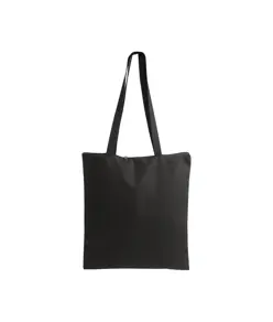 Shopper in cotone 220 g/m2, manici lunghi e chiusura con zip Handle