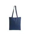 Shopper in cotone 220 g/m2, manici lunghi e chiusura con zip Handle