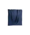 Shopper in cotone 220 g/m2, manici lunghi e chiusura con zip Handle