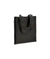 Shopper in cotone biologico 220 g/m2, manici lunghi e soffietto Handle