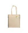 Shopper in cotone biologico 220 g/m2, manici lunghi e soffietto Handle