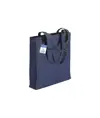 Shopper in cotone denim riciclato 180 gr/m2, manici lunghi e soffietto Handle