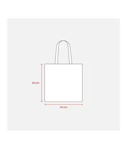 Shopper in cotone, manici lunghi Handle