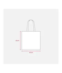 Shopper in cotone, manici lunghi Handle