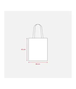 Shopper in cotone, manici lunghi Handle