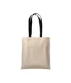 Shopper in cotone naturale 220 g/m2, manici lunghi colorati Handle